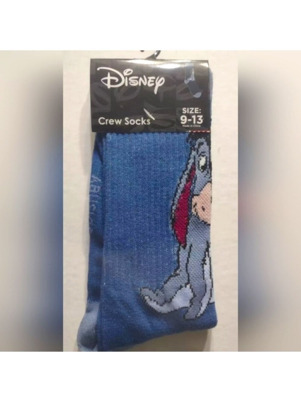 4/$25 Disney Eeyore Crew Socks Unisex Novelty Crew Socks Winnie the Pooh New